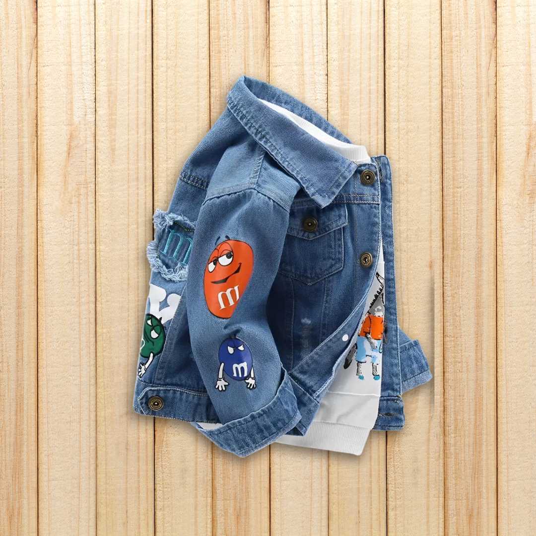 Kinder Streetwear "MM" Jeans Jacke