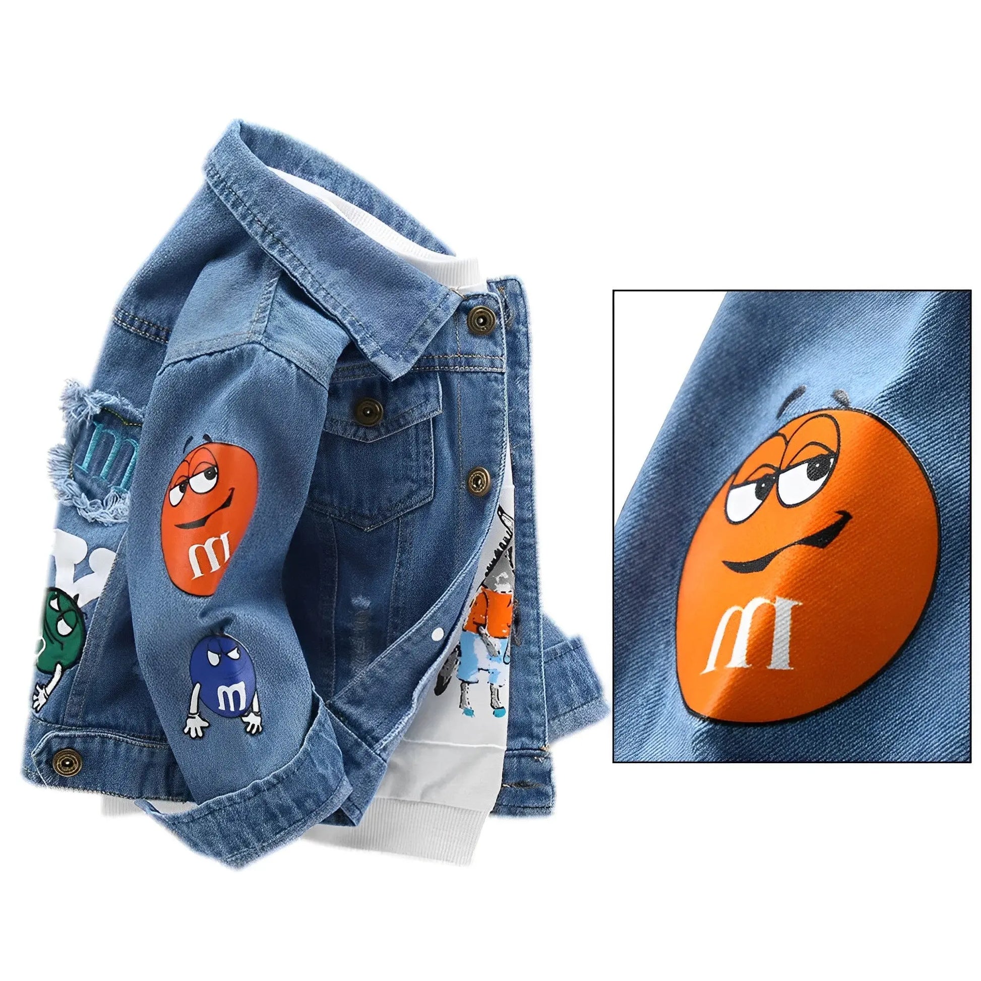 Kinder Streetwear "MM" Jeans Jacke