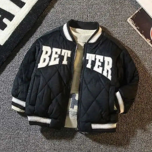 Kinder Baseball "BETTER" Bomber Jacke