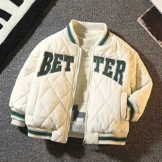 Kinder Baseball "BETTER" Bomber Jacke