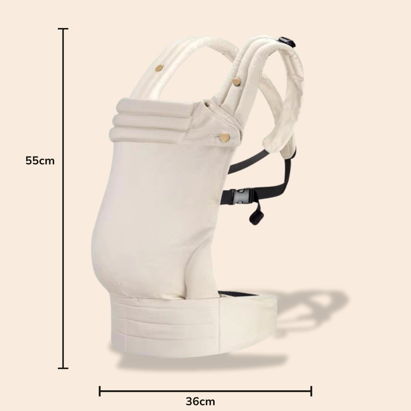 Ergonomische Babytrage aus gewebter Baumwolle