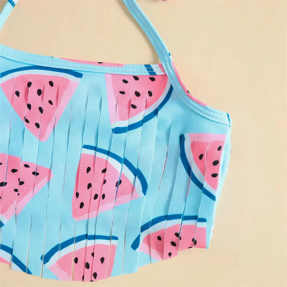 NEW Toddler Baby Girls Swimwear Cute Fruit Pirnt Summer Baby Girls Swimsuit Newborn Baby Two Piece Bathing Suit Beachwear